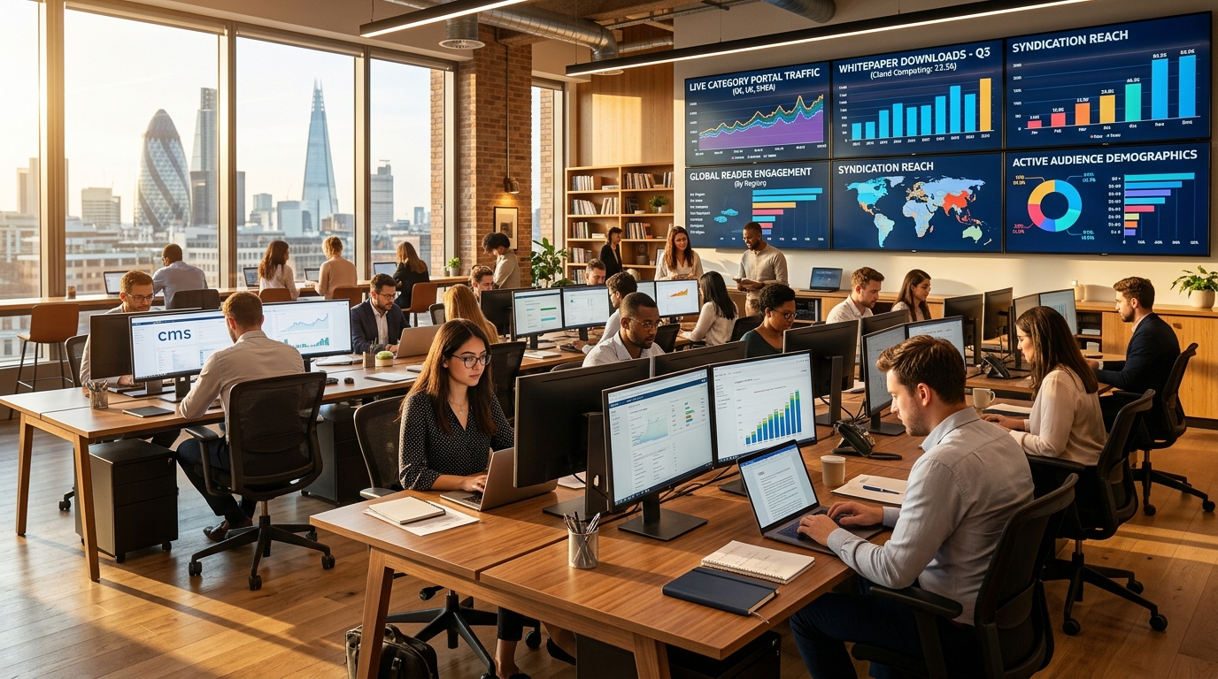MARS Digital Publishing Network Operations Floor & Live Reader Traffic Hub