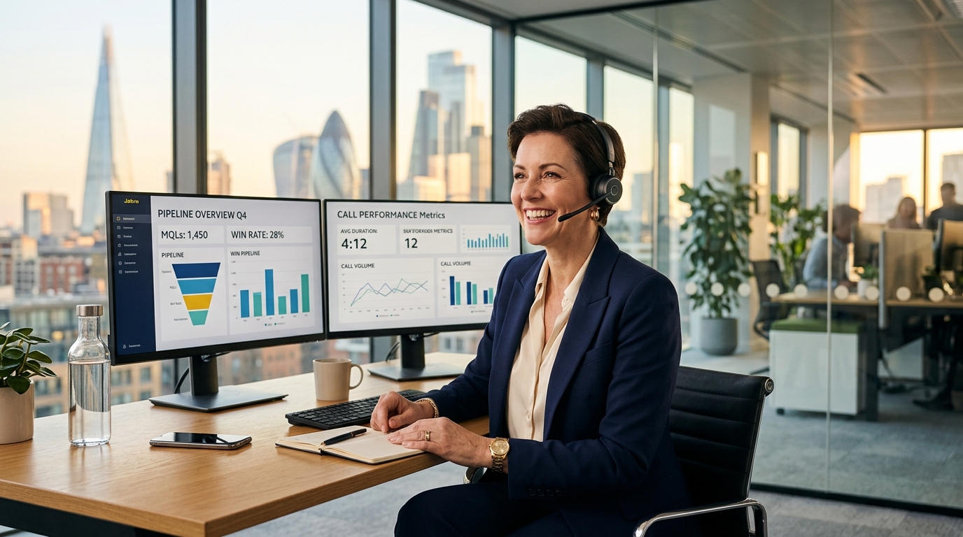 MARS Enterprise Tele-Marketing Executive Director monitoring live call pipeline and SDR performance